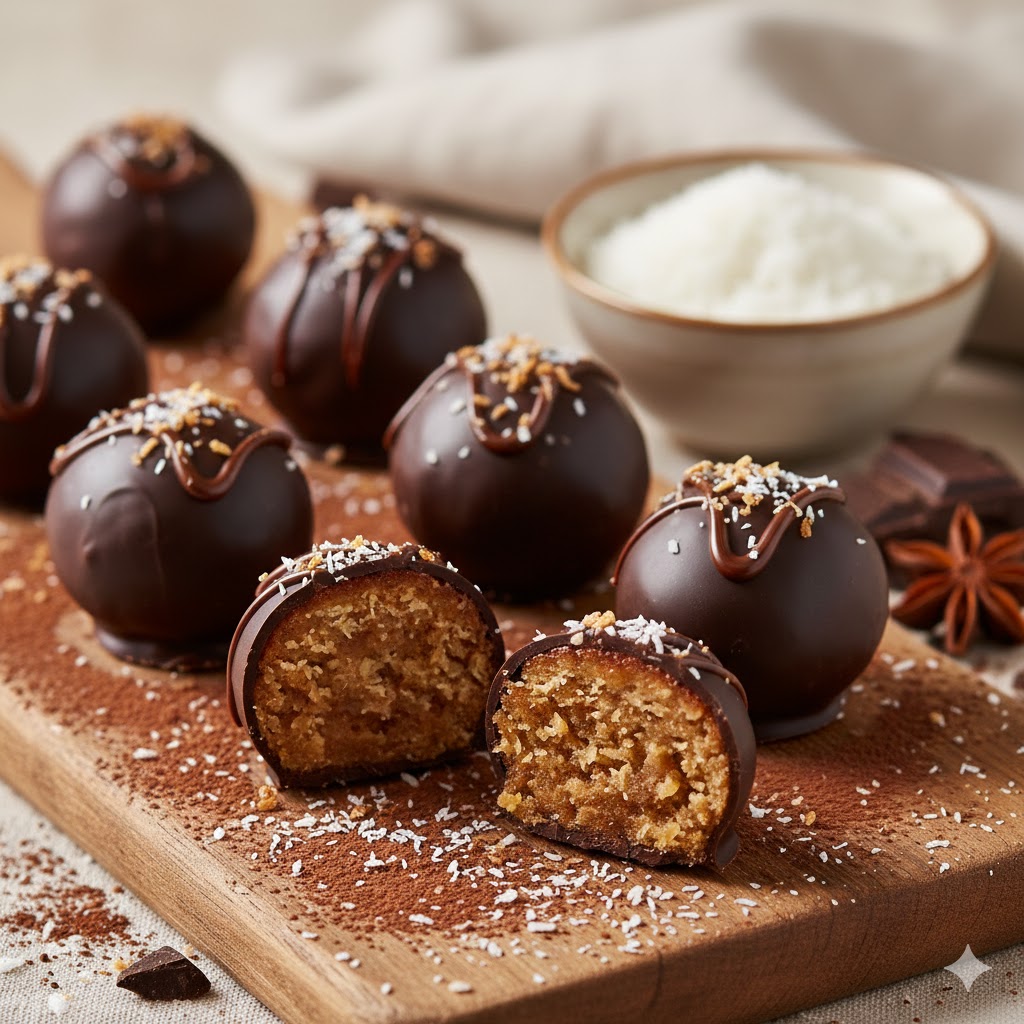 truffes  au chocolat saines 