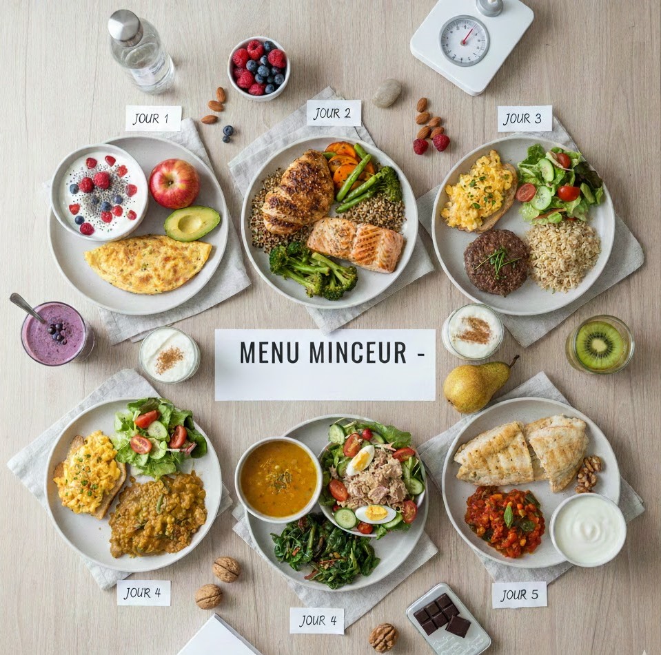 menu minceur pour perdre du poids 