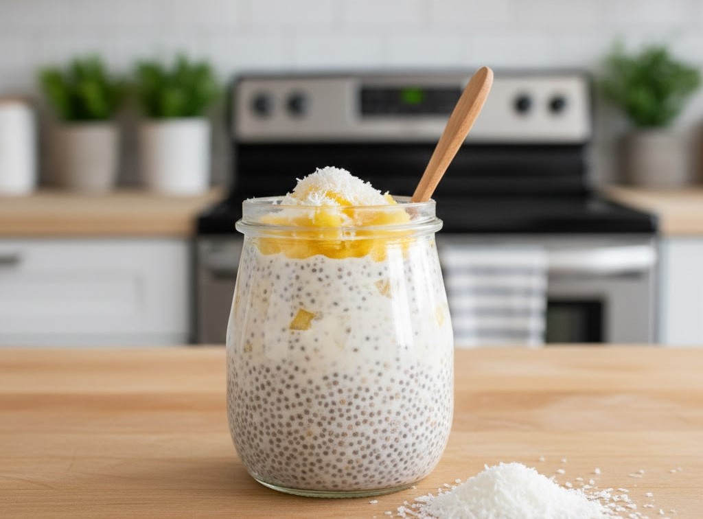 pudding de chia pina colada
